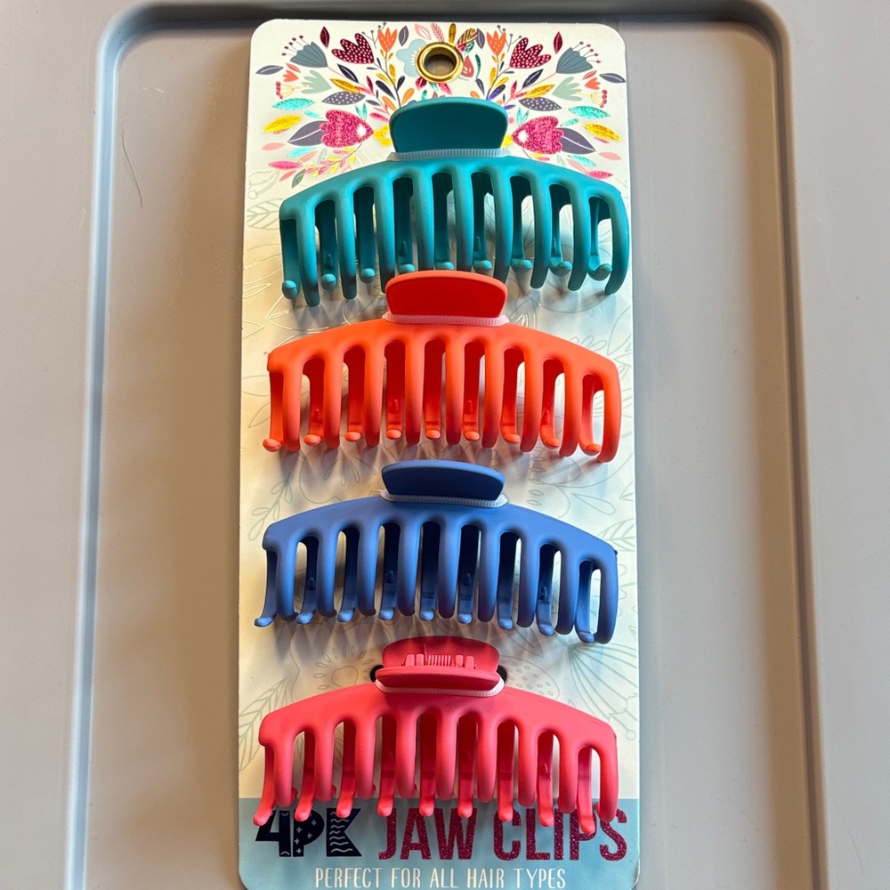 Colorful Hair Jaw Clips Set